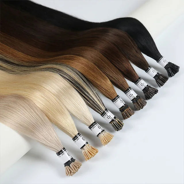 I Tip Hair Extensions Wholesale Bone Straight Virgin 100% Microlink Itip Extension Hair Indian Human Remy Hair Extensions Vendor