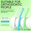 L Shaped Interdental Brush with DuPont Bristles for Orthodontic and Dental Care