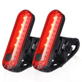 Customized Package Battery Powered Bright Bicycle Front and Tail LED Lights with 4 Modes for Night Riding