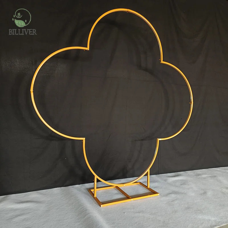 Arch Backdrop Metal Wrought Wedding Arch Flower Balloon Background for Outdoor Decor Frame Backdrop Stand Wedding Flower Arch
