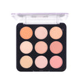 Custom Black Eyeshadow Palette Private Label Packaging Clear Cap 26mm 9 Color Vegan Eyeshadow Palette
