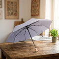 Automatic Folded Korean Umbrella Auto Open and Close Automatic Portable Windproof 3 Folding Popular Umbrella Auto