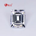 5A Grade White Rectangle Step Cut Cz Stones Full Sizes Synthetic Loose Cubic Zirconia