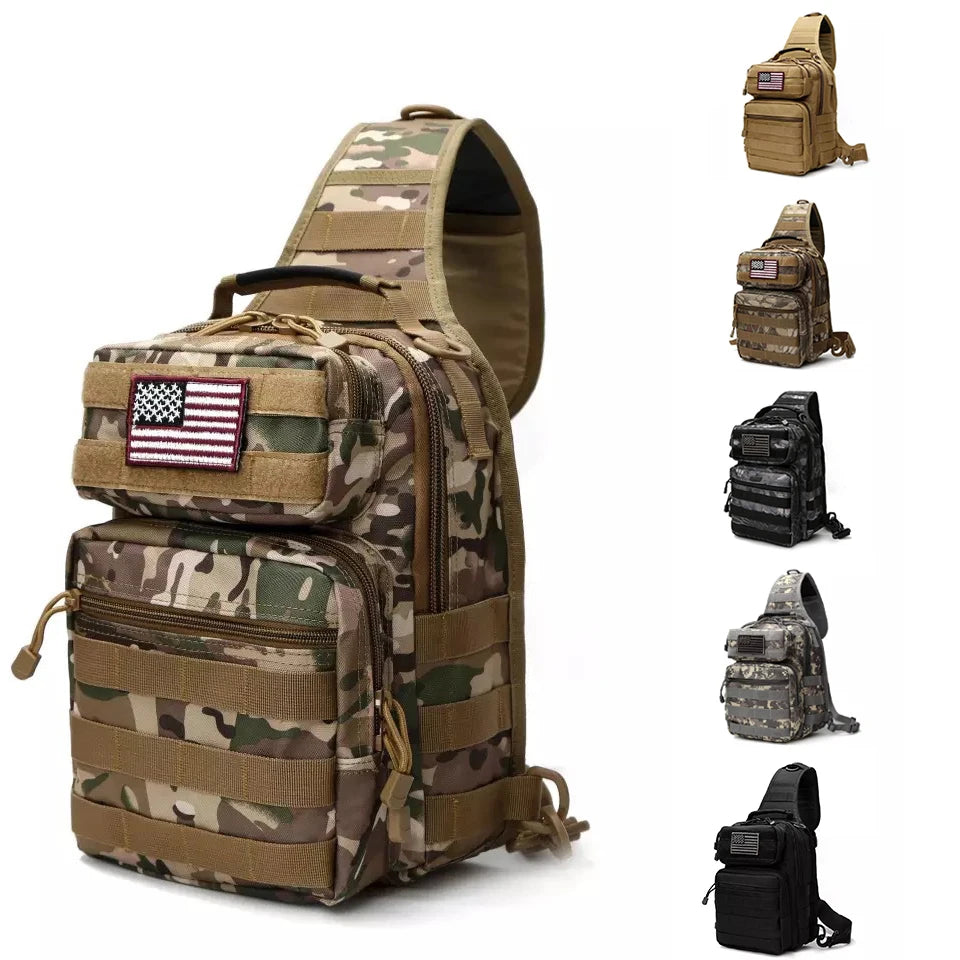 CS-057 Outdoor Sport Hunting Tactical Sling Backpack Bags Big Capacity Tactical Sling Chest Bag