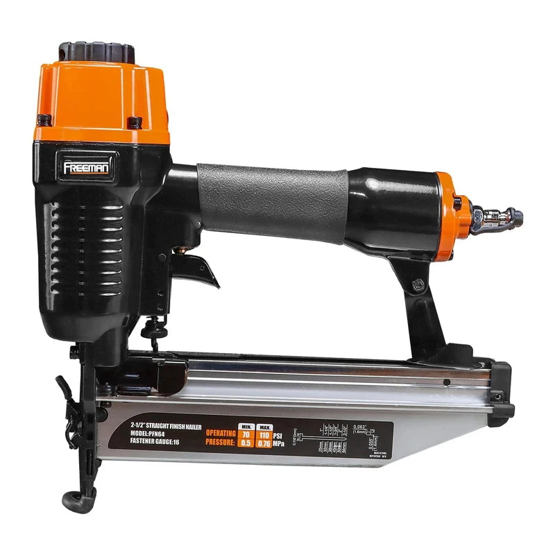 Freeman XKKC64 16Ga T64 2-1/2-Inch Aluminum Alloy Pneumatic Furniture Finish Nailer 100-Piece Magazine Wood OEM 1-Year Warranty