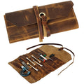HIBO Customizable Leather Tool Roll Pouch ODM/OEM Tote Bag Wrench Featuring