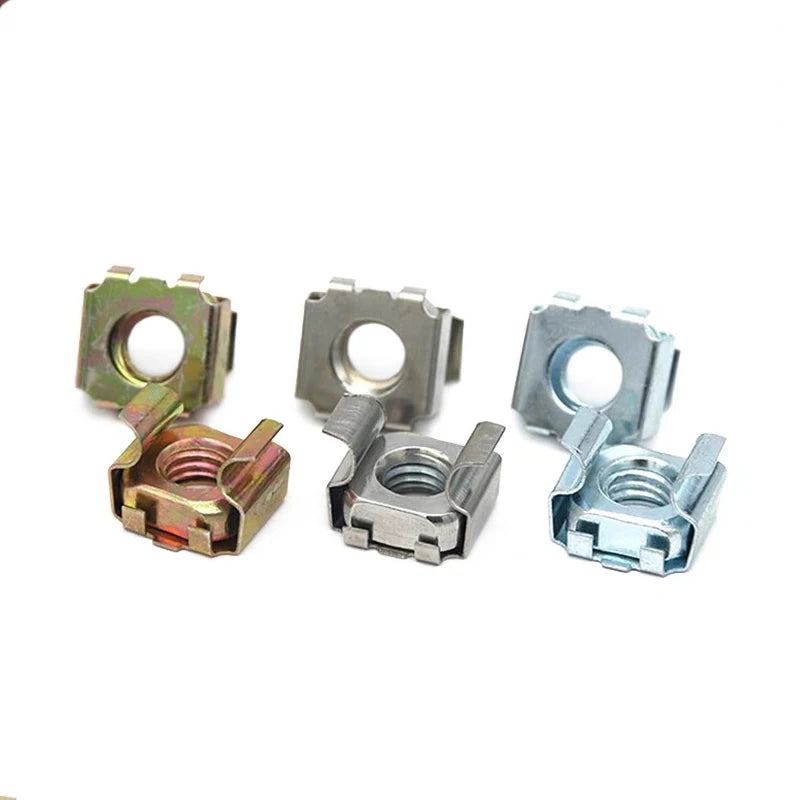 Carbon Steel Zinc Coating Lock Casing Nut M4 M6 M8 M10 Galvanized Square Lock Cage Nut Stainless Steel Cage Nut