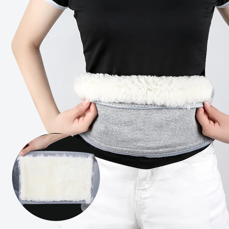 Adjustable Autumn and Winter Wool Waistband for Men and Women Keeping Warm Waist Protector