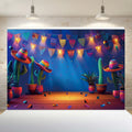Mexican Fiesta Theme Modern Holiday Colorful Polyester 100X150cm Backdrop Banner Cloth Digital Printing Photography Party Garden