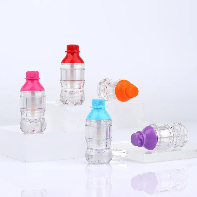 5ml 5g Cola Bottle Shape Lip Gloss Tube Mini Lip Glaze Tube Makeup Package Lip Glaze Empty Tube with Wand Applicator