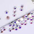 2088/8+8 High Quality Non-hotfix Glass Rhinestones 16 Faces Cut 8 Big + 8 Small Sun Flower Facets Ss16 Ss20 Flatback Rhinestone