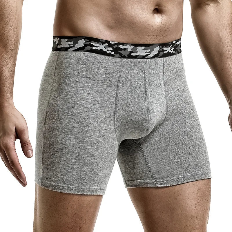Wholesale Cotton Sport Men's Underwear With Pouch Mens Trunks Plus Size Shorts Waistband Print Wide Band Pants Boxers Briefs