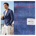 Italian Casual Style 280gsm 80% Merino Wool 15% Linen 5% Silk Worsted Wool Fabric for Casual Summer Suits