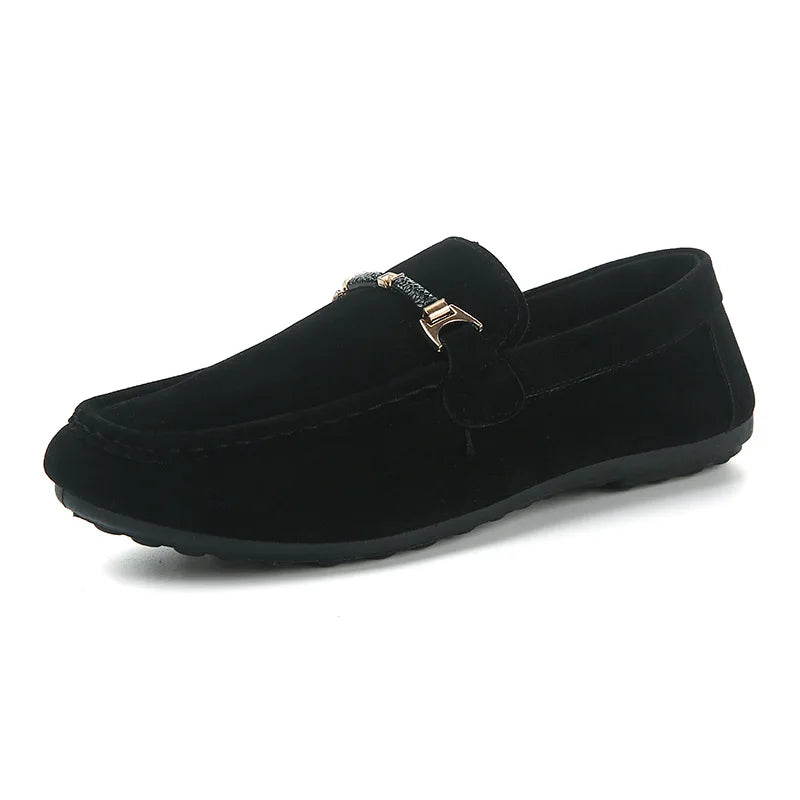 Fashion Men's Casual Shoes Man's Slip on Suede Loafers Male Street  Walking Lazy Shoe Fashion Trend Lightweight Comfortable New