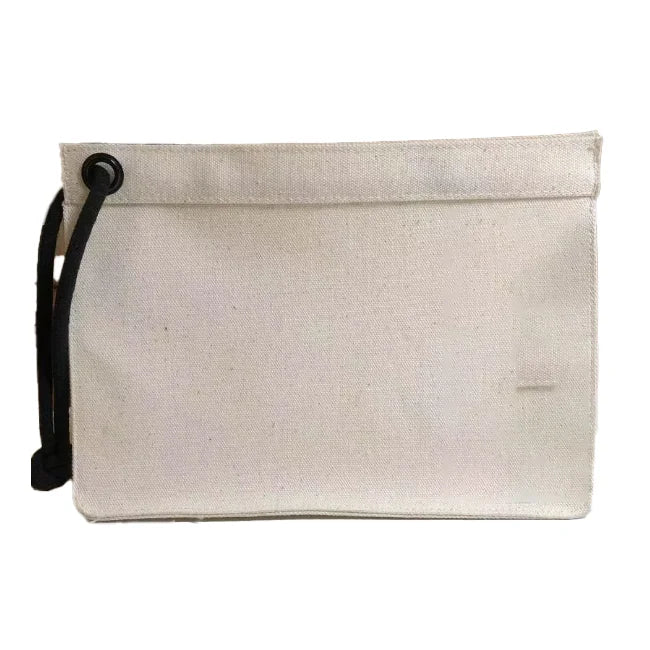 2024 Cosmetic Bag Customizable Linen Cotton Canvas Gift Cosmetic Pouch Bag Make up Bags for Women