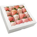 Recyclable Cardboard Sweet Cup Cake Dessert Box Packaging Mini Cake Slice Pop Box Cup clear Cake Boxes with Window