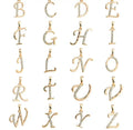 Wholesale Custom 18K Gold Plated Initial Letter Charm Cubic Zirconia Alphabet Pendants for Jewelry Making Dijes Collar De Letras