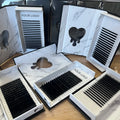Wholesale Private Label Vegan Handmade Natural Long 0.03 0.05 0.07 Mink Individual Volume Lash Extension Matte Black Eyelash