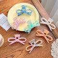 Dowell Sweet Bow Hair Clip Acetic Acid Plate Curly Hair Clip Shark Clip for Tying Hair on the Back Head