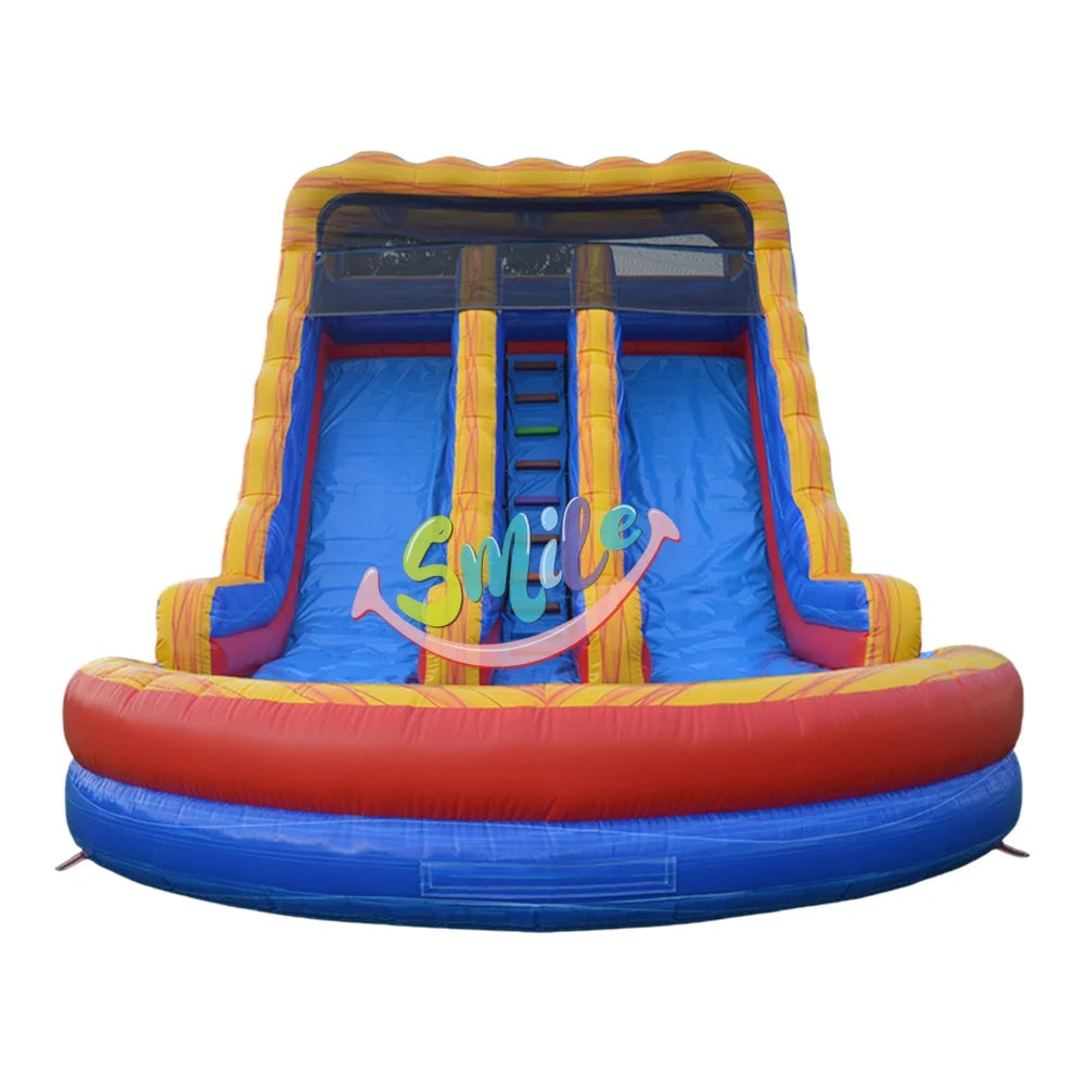 Customized Huge Water Slides Inflatable Water Slides with Pool for Adults