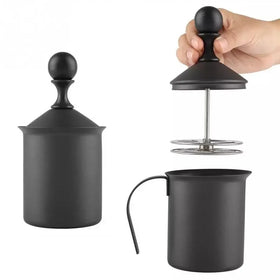 400ml Stainless Steel Milk Foamer Manual Milk Frother