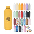 Beauchy 17oz 34oz Hot Sell BPA Free Double Wall Rubber Coating Stainless Steel Water Bottle for Camping Hiking