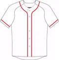 B128 Customised Unisex Sportswear Short-Sleeved Spring Summer Baseball Jerseys Embroidered Suede Lettering Printed