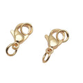 High Quality 18K Gold Plated 11mm Lobster Clasp with Solder Wire for Stone Pearl Bracelet Necklace Making Findings