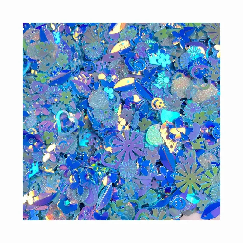 Diy Gament Ornament Christmas Party Confetti Paillette Golden Shiny Spangle Glitter Colorful Bulk PVC Geometric Sparkle Sequins