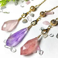 Wholesale Natural Energy Healing Crystal Crafts Amethyst Penduhum Carvings for Feng Shui