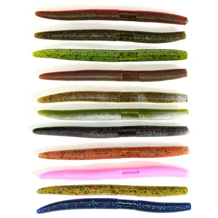 Newbility Low Price Soft Plastic Lure Silicon Worm 135mm 10g Stick Senko Worm Fishing Lure