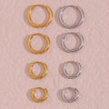 Wholesale Non Tarnish Gold Hoops Simple Men Earrings Small Round Hoop Earring Stainless Steel Hoop Earrings for Jewelry Making