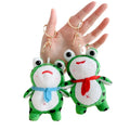 Wholesale 12cm Cute Little Frog Pendant Plush Toy Doll Cartoon Bag Charm Keychain for Bag