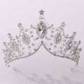 Vintage Women Bridal Accessories Wedding Hair Hoop Jewelry Hollow Crystal Diamond Crown Baroque Tiara