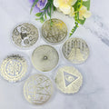 Wholesale Hot Sale Natural  Round Selenite Charging Plate Crystal Selenite Slice for Healing