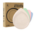 4pcs / Set Multicolor Environment-friendly Wheat Straw Plate Tableware Set Water Drop Plate Biodegradable Fruit Plate with Box