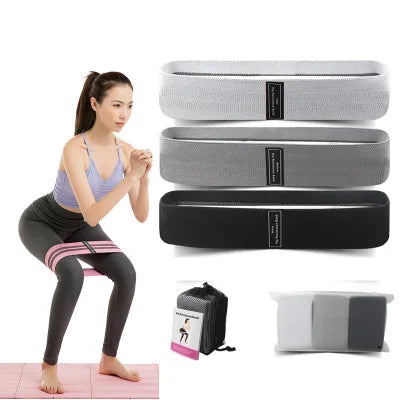Wholesale Factory Cotton Latex Hip Booty Resistance Bands Custom Logo Portable Training Set with Bag Exercise