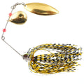 Highly Attractive Fishing Lures Set: Silicone Skirt Jig + Buzz Bait + Spinner Lure + Hard Bait (Vibration & Turbulence)