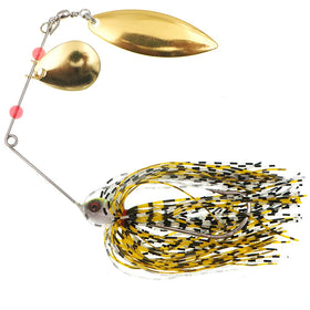 Highly Attractive Fishing Lures Set: Silicone Skirt Jig + Buzz Bait + Spinner Lure + Hard Bait (Vibration & Turbulence)