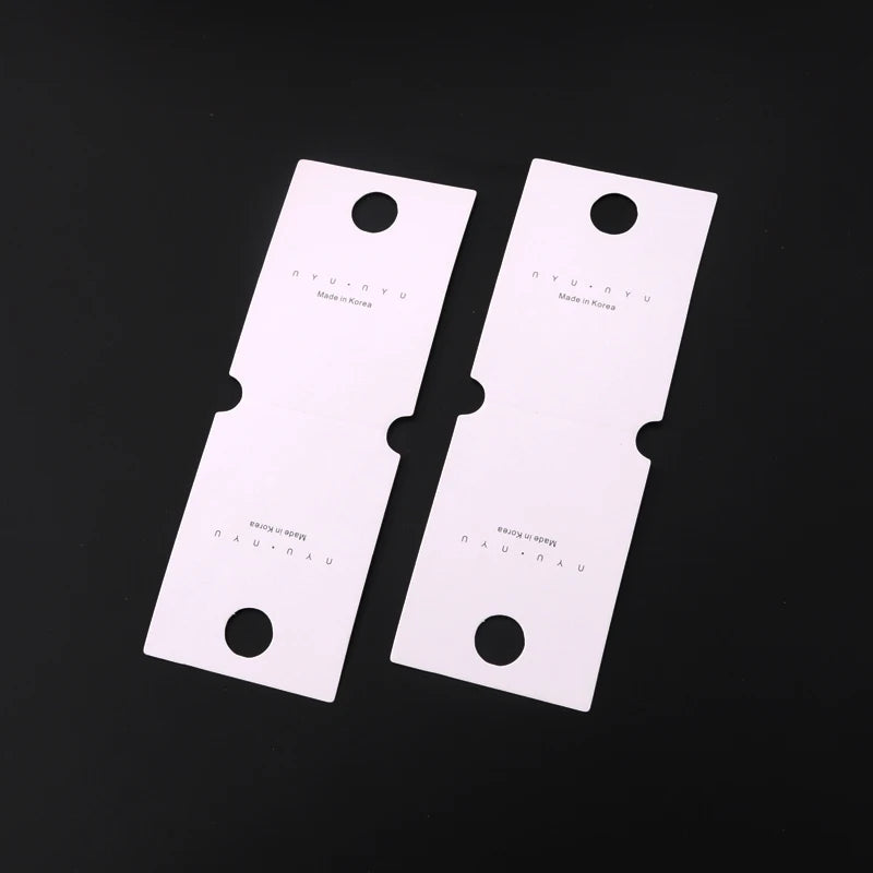 High Quality Custom Golden Stamp Foil Logo Print Black PVC Earring Card Jewelry Hard Cardboard Display Card