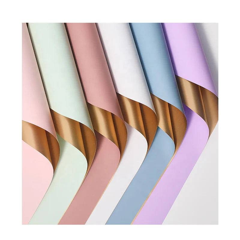Wholesale Korea Style Flower Bouquet Two-Sided Matte Waterproof Flower Wrapping Paper
