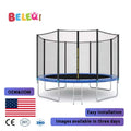 6/8/10/12/14/16/18FT Jumping Bungee Trampoline Outdoor Trampoline for Kids and Adults with Safety Net and Spring Padding