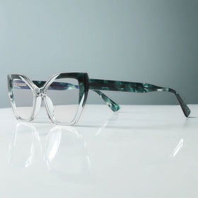 Fashion Cat Ear Glasses Frames Women Mens Acetate Handmade Optical Glasses Frame With Sun Lens Customizable Sunglasses