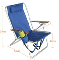 Ovida Folding 13 Inch High Seat Backpack Beach or Camping Chair