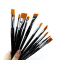 Custom Logo Kids Professional Face Paint Brushes Set Fine Wide Body Fan Brush Style for Wide Body Painting