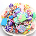 Wholesale Mini Artificial Soft Sweet Lollipop Macaroon Cookie Charms DIY Desk Home Festival Decoration