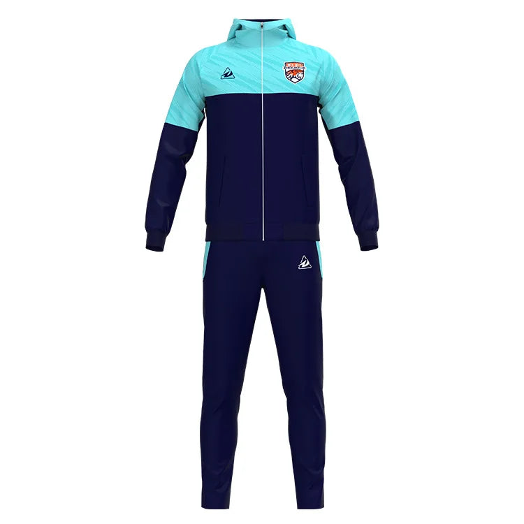 Custom Stitching Color Mens Sports Jacket Winter Warm Casual Jacket Custom Team logo Sports Football Soccer Tracksuit Jacket