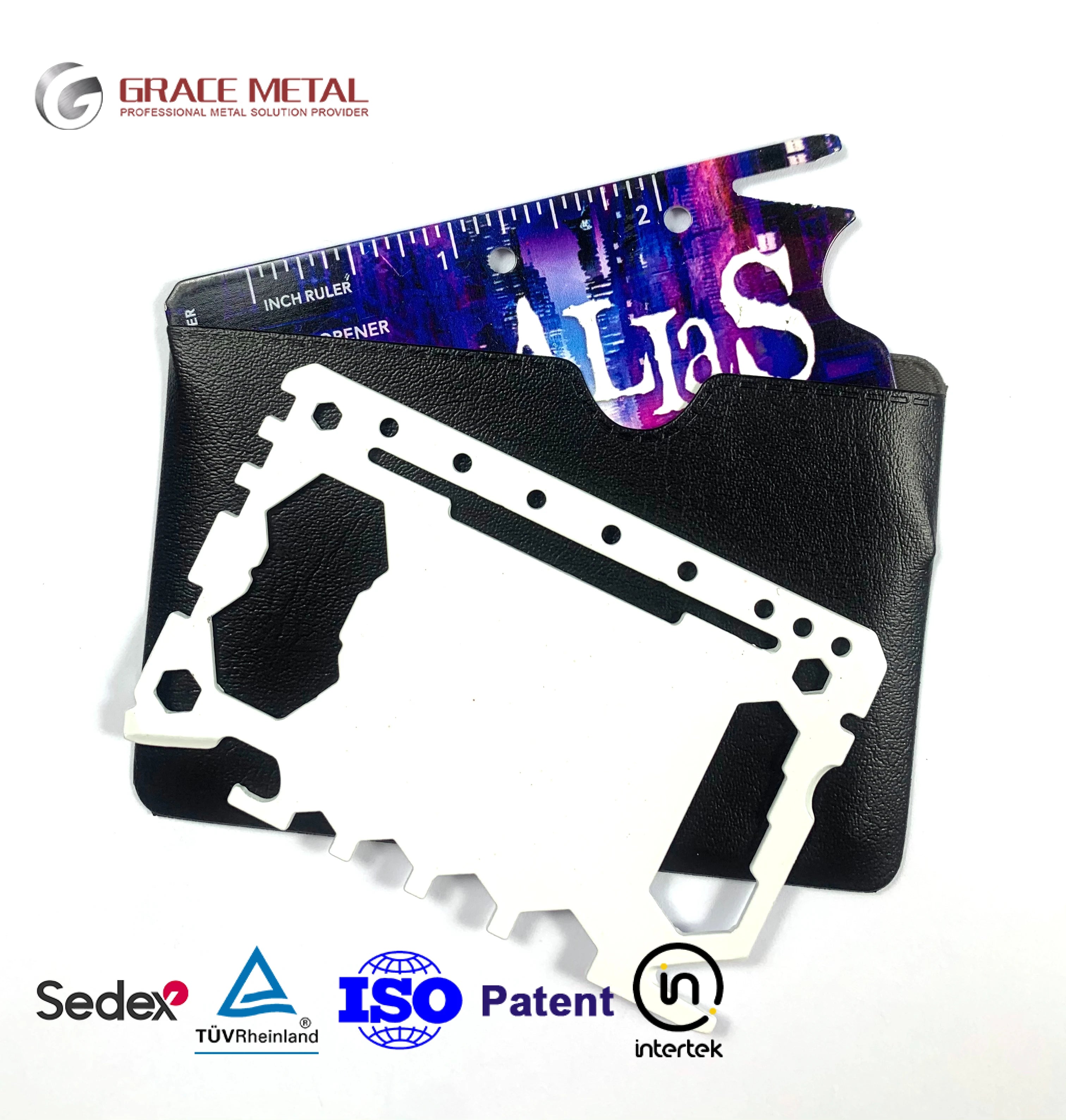 Low MOQ Customized Your Logo DYE Sublimation Blanks Business Credit Multi Tool Card