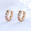 Indian Traditional Jhumka Earrings with Cute Doll Design Large Zircon Hypoallergenic Huggies Trendy Alloy Jewelry for Women