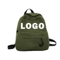 Custom logo Japanese Women's Retro Letter Printed School Bag Canvas Backpack for Students